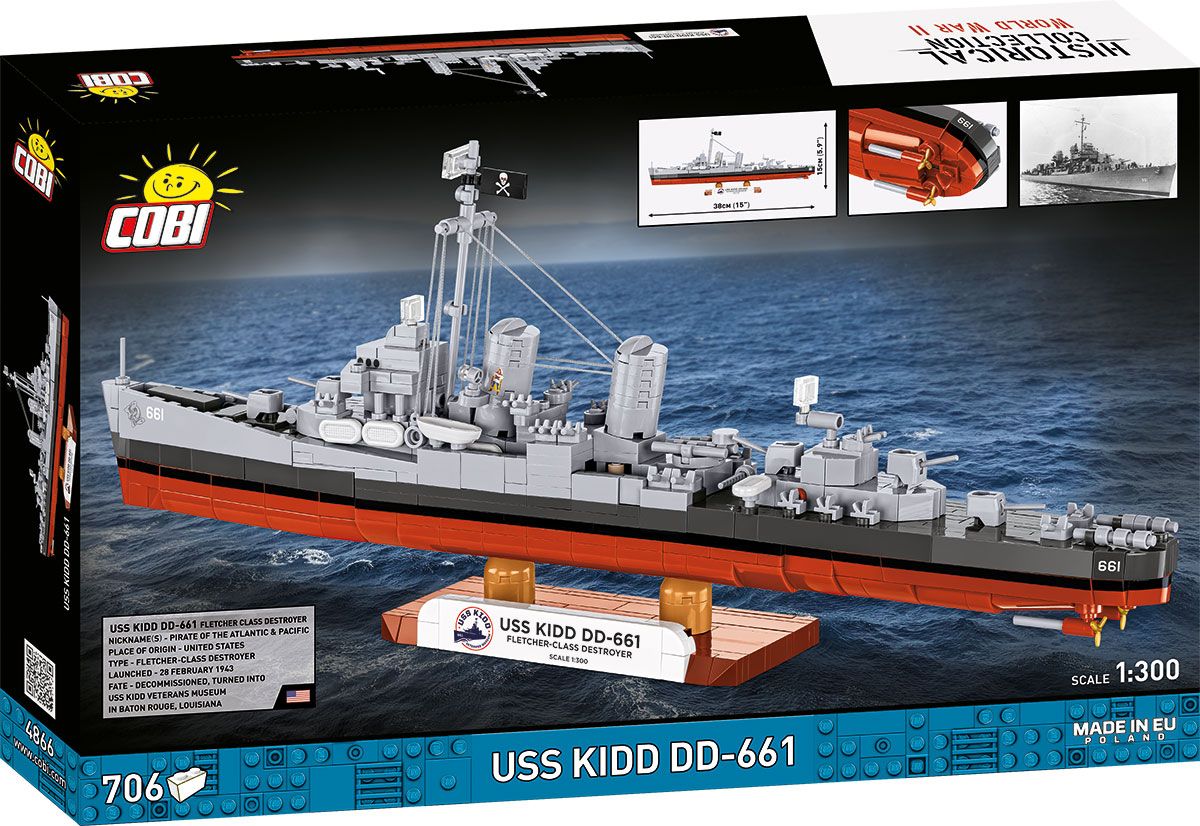USS Kidd DD-661 Destroyer