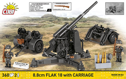 8.8 cm Flak 18 with Carriage Artillery
