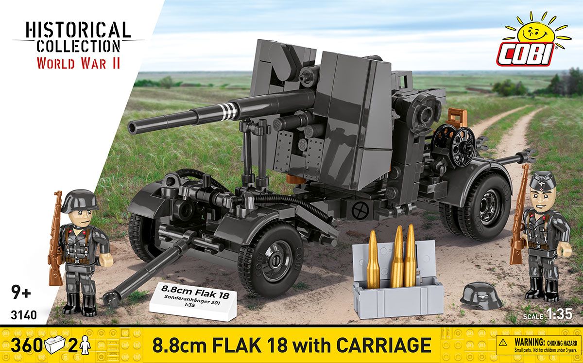 8.8 cm Flak 18 with Carriage Artillery