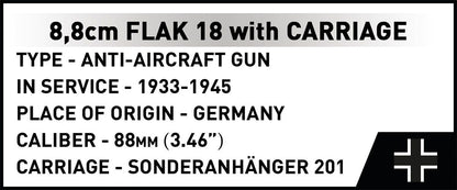 8.8 cm Flak 18 with Carriage Artillery