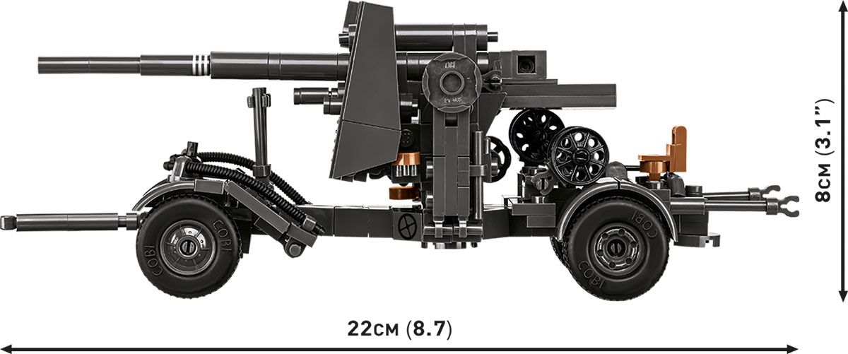 8.8 cm Flak 18 with Carriage Artillery
