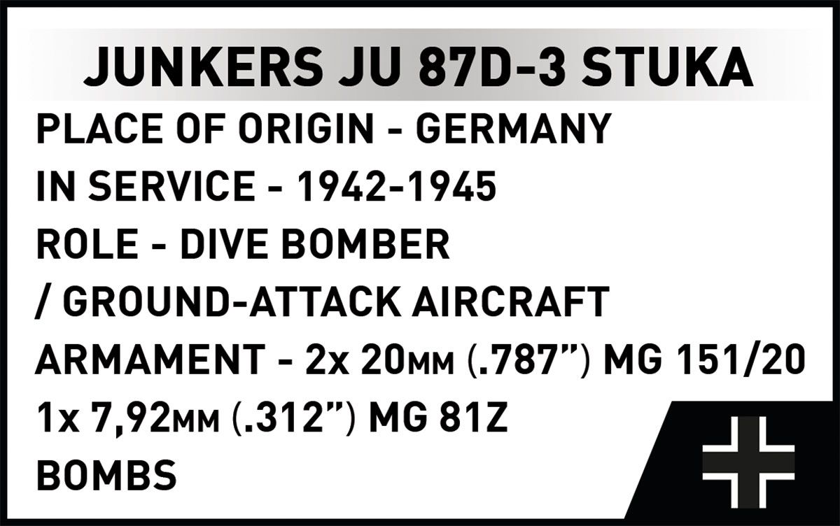 Junkers Ju 87D-3 Stuka Dive Bomber