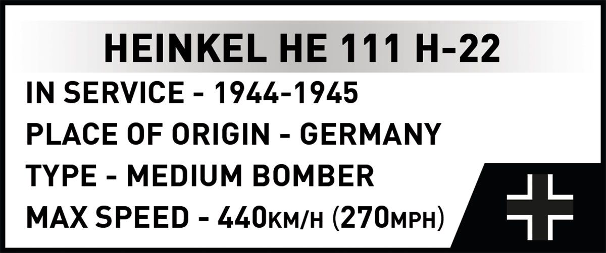 Heinkel HE 111 H-22 Medium Bomber with V1 Flying Bomb
