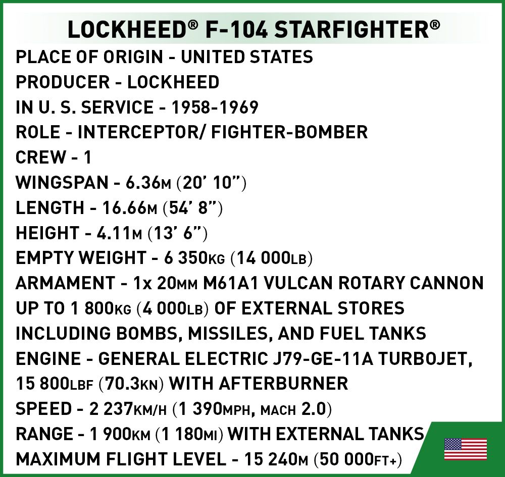 Lockheed F104 Starfighter