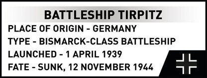 Battleship Tirpitz (Scale 1:700)