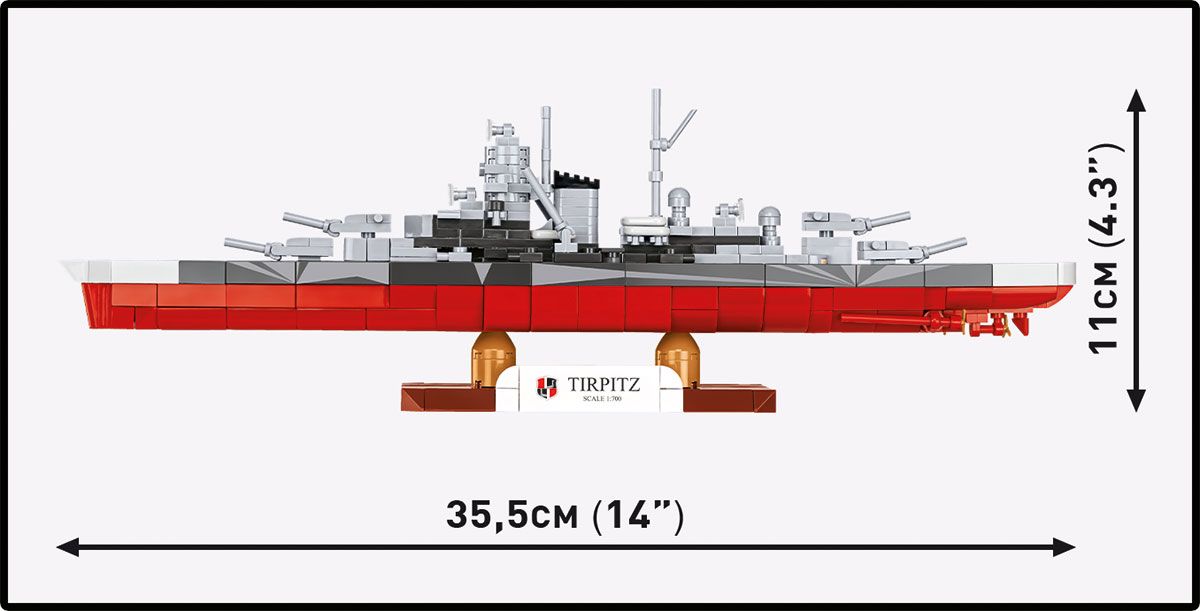 Battleship Tirpitz (Scale 1:700)
