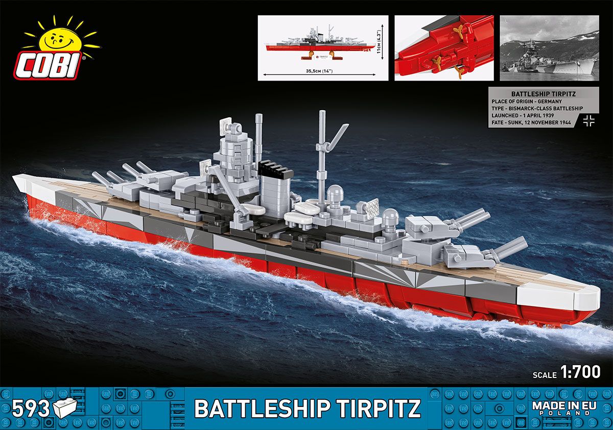Battleship Tirpitz (Scale 1:700)