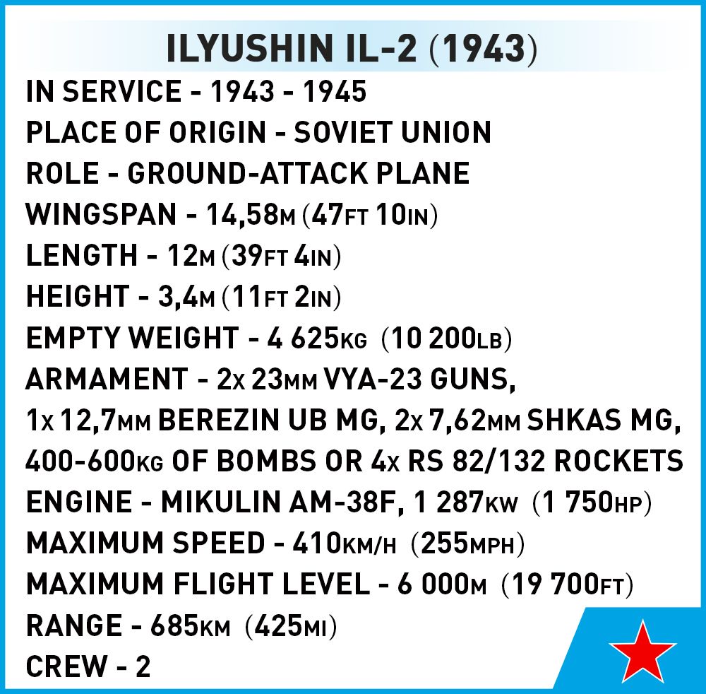 WWII Ilyushin II 02 Shturmovik