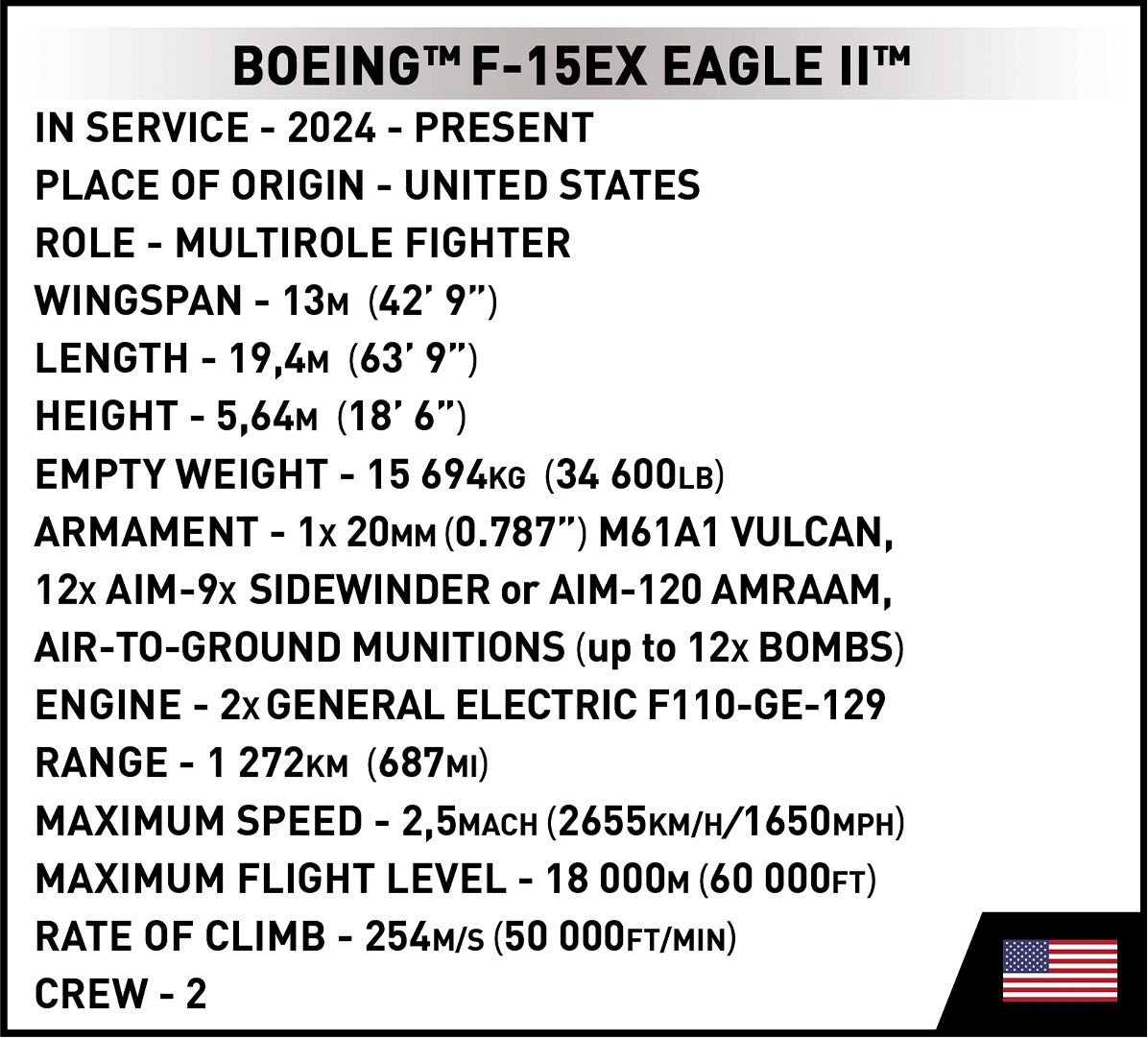 Boeing F-15EX Eagle